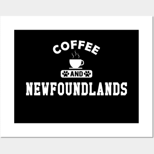 Newfoundland Dog - Coffee and newfoundlands Posters and Art